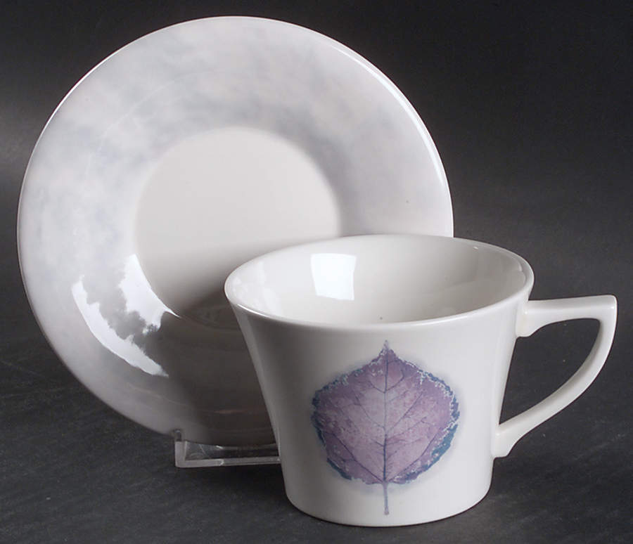 Dusk Flat Cup & Saucer Set by Portmeirion-1
