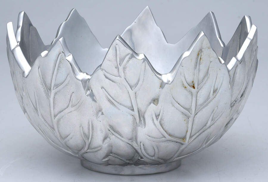 Dusk 8" All Metal Leaf Bowl by Portmeirion-1