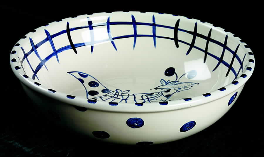 Four Sisters 10" Round Vegetable Bowl by Presenttense-1