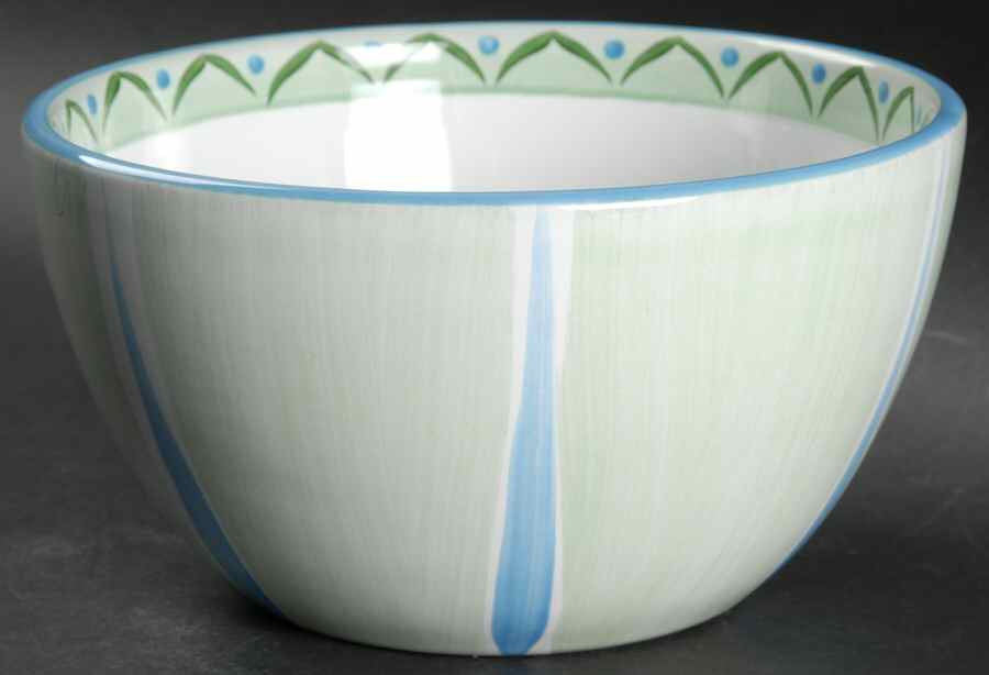 White Point Garden Stripe Soup/Cereal Bowl by Presenttense-1