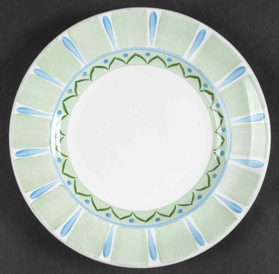 White Point Garden Stripe Salad Plate by Presenttense-1