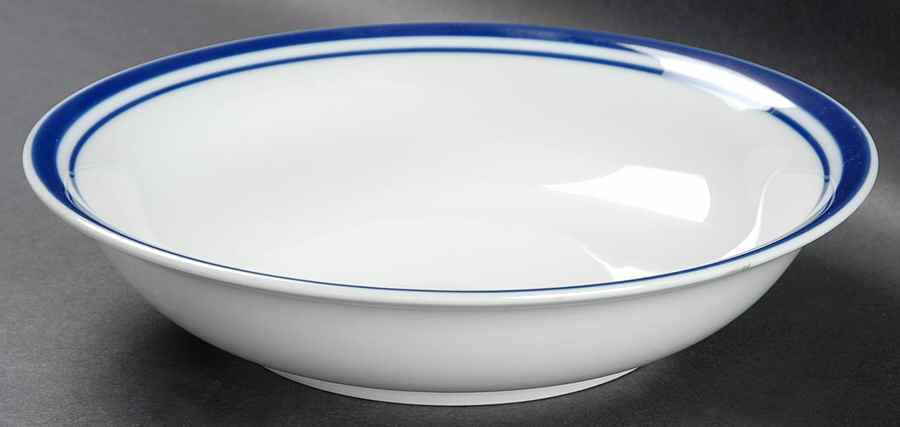 Club Blue Coupe Soup Bowl by Pottery Barn China-1