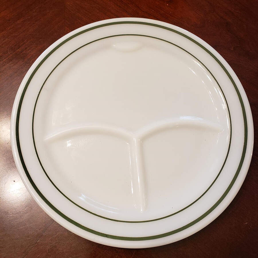 Emerald Band Grill Plate by Pyrex-1