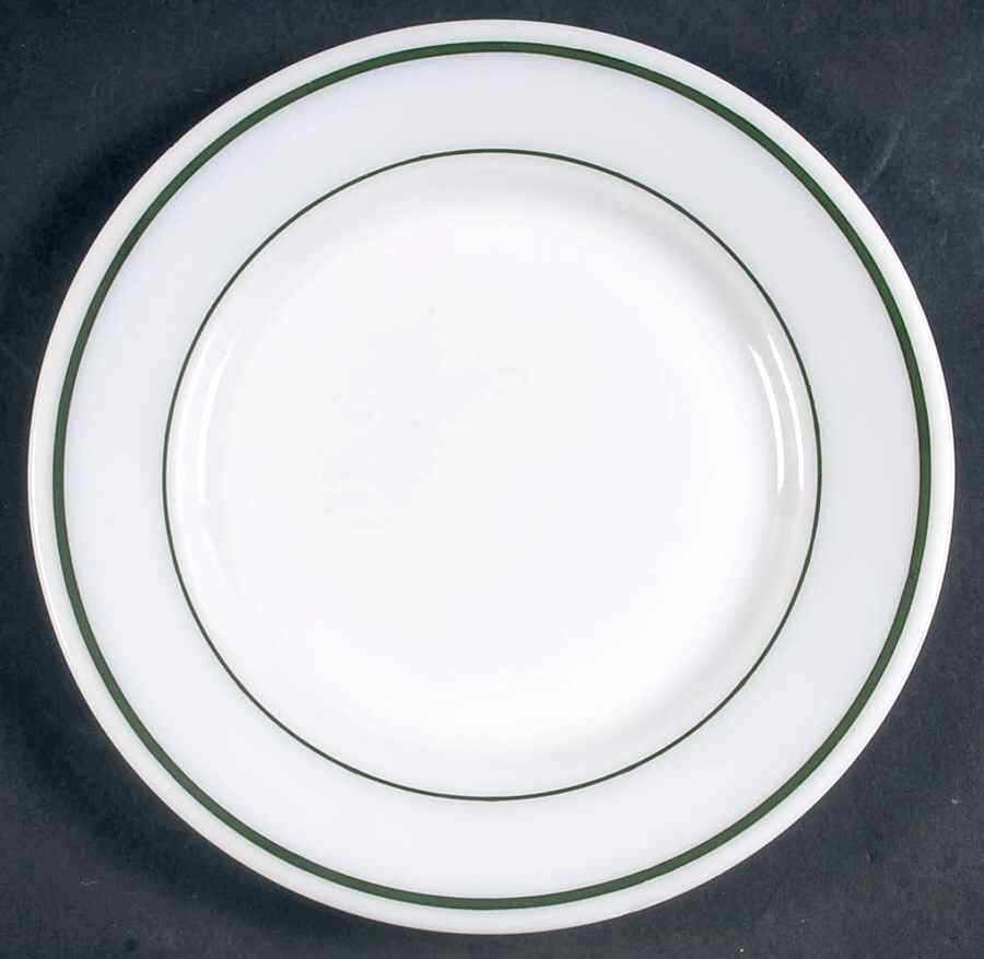 Emerald Band Luncheon Plate by Pyrex-1