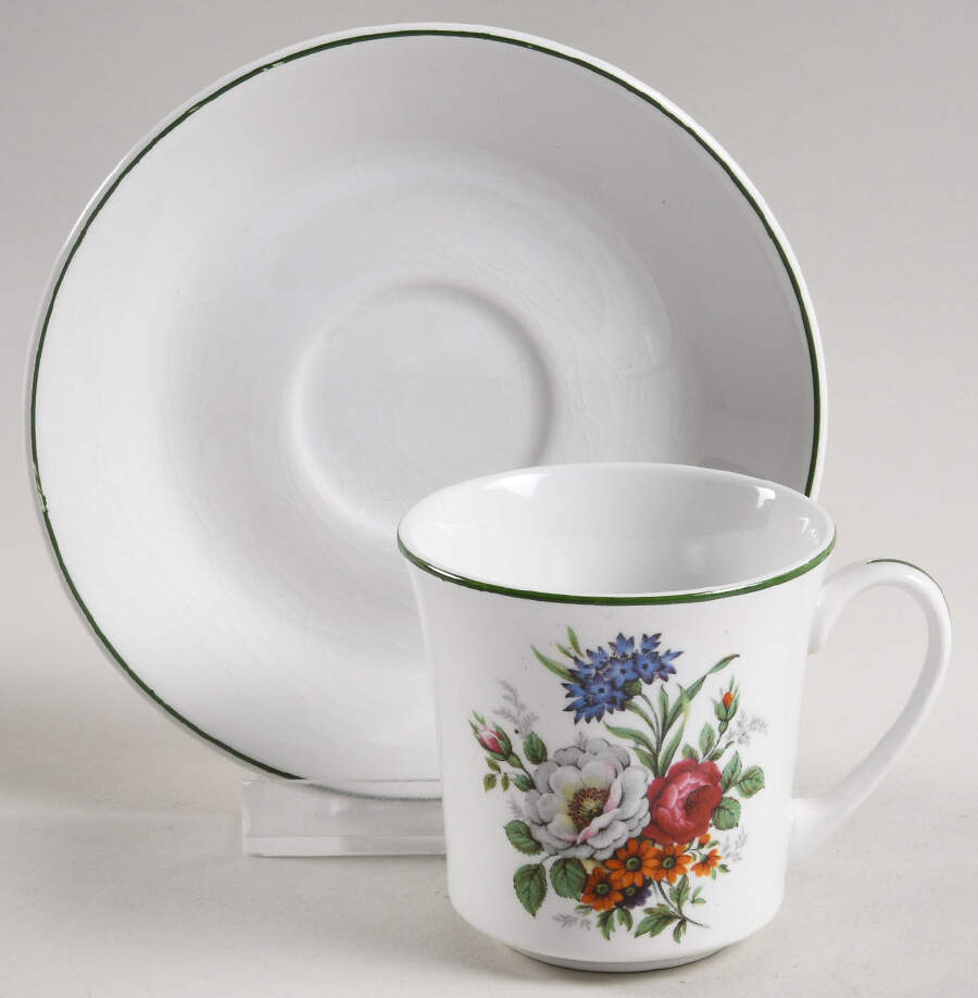 PNT8 Footed Demitasse Cup & Saucer Set by Pontesa-1