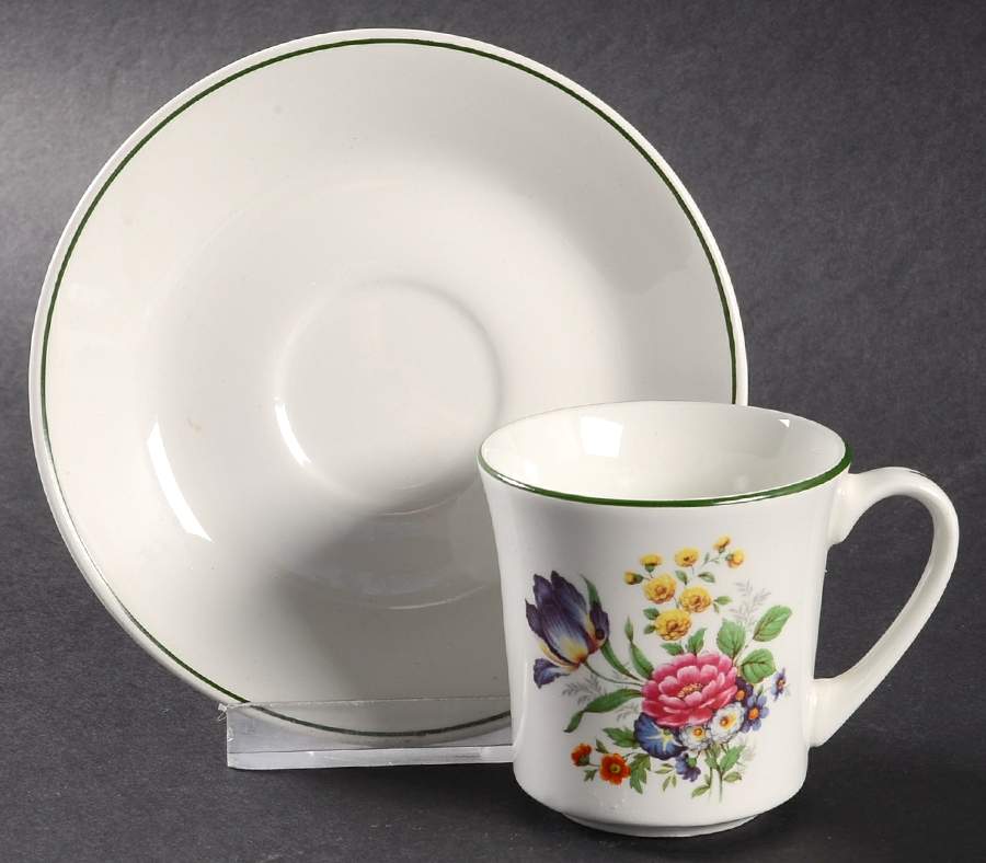PNT8 Footed Demitasse Cup & Saucer Set by Pontesa-1