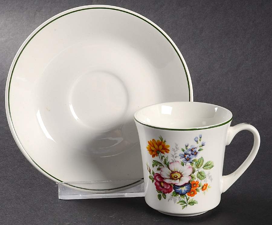 PNT8 Footed Demitasse Cup & Saucer Set by Pontesa-1