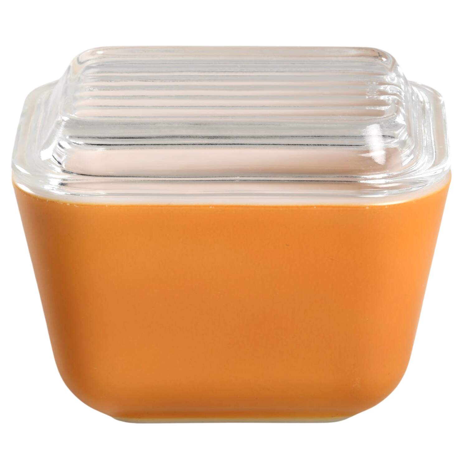 Orange Small Refrigerator Jar & Lid by Pyrex-1