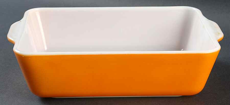 Orange Large Refrigerator Jar No Lid by Pyrex-1