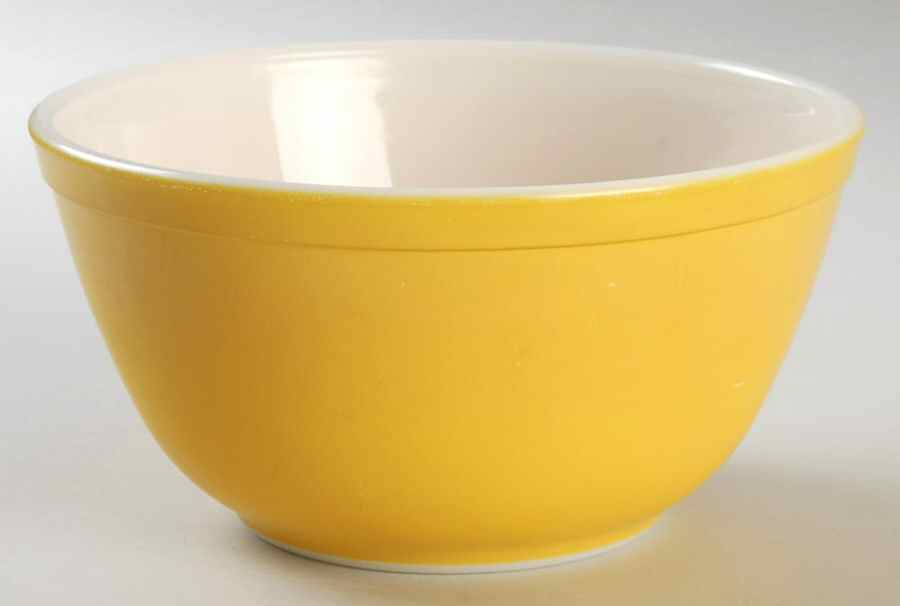 Yellow (Bright Yellow) 7" Mixing Bowl by Pyrex-1