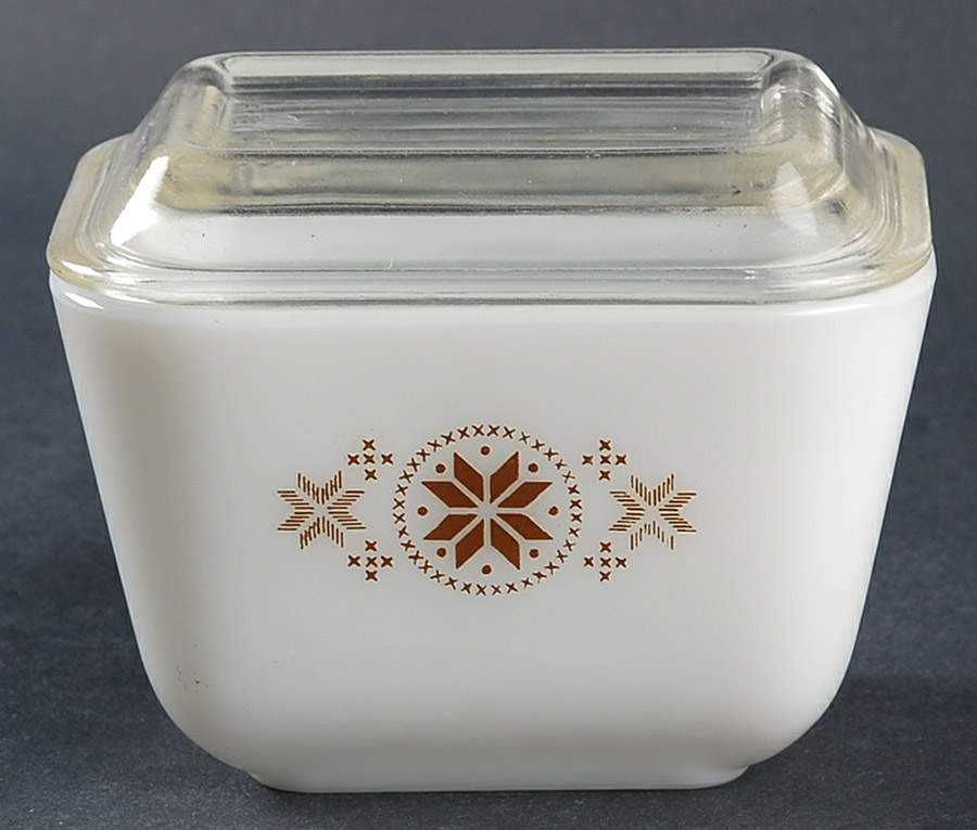 Town & Country Small Refrigerator Jar & Lid by Pyrex-1