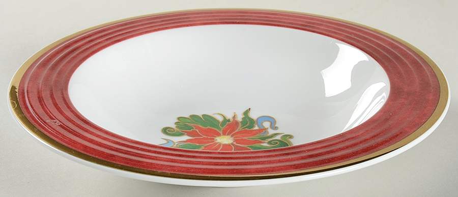 Angelic Holiday Rim Soup Bowl by Porsgrund-1