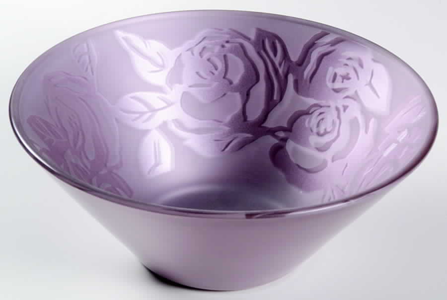 Amabel Rose 9" Glassware Salad Bowl by Portmeirion-1