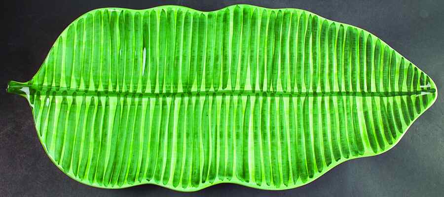 Monkey Business 20" Leaf Shaped Platter by Presenttense-1