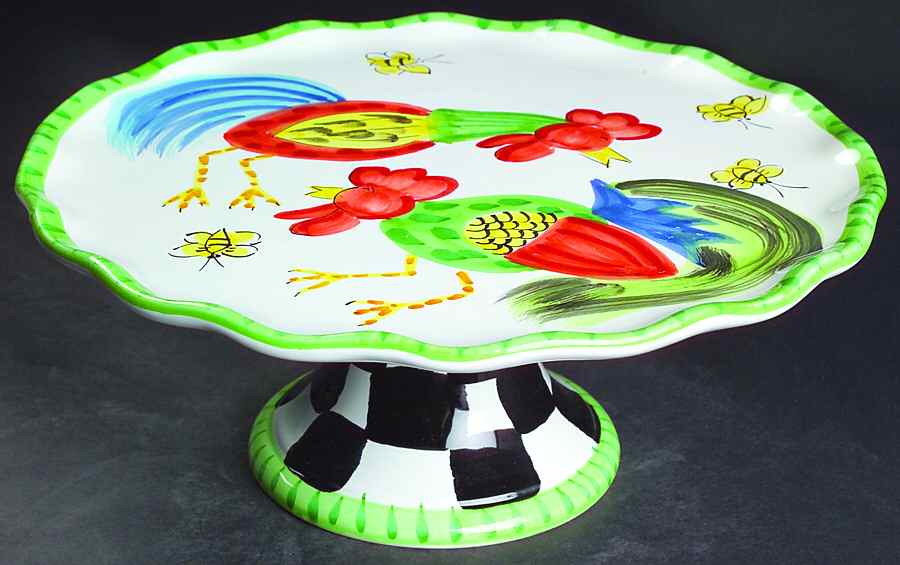 Proud Fools 11" Diameter Pedestal Cake Stand by Presenttense-1