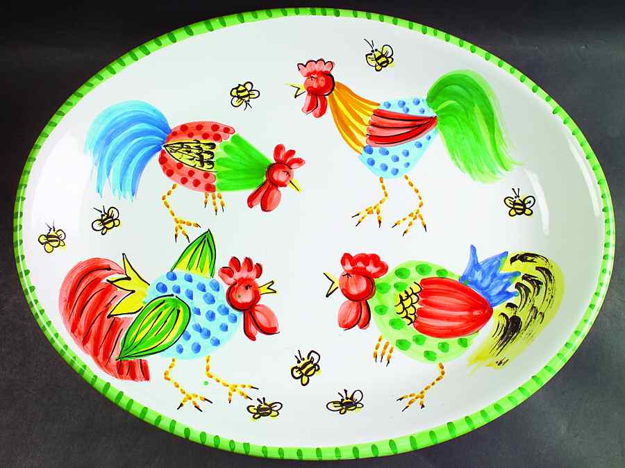 Proud Fools 19" Oval Serving Platter by Presenttense-1