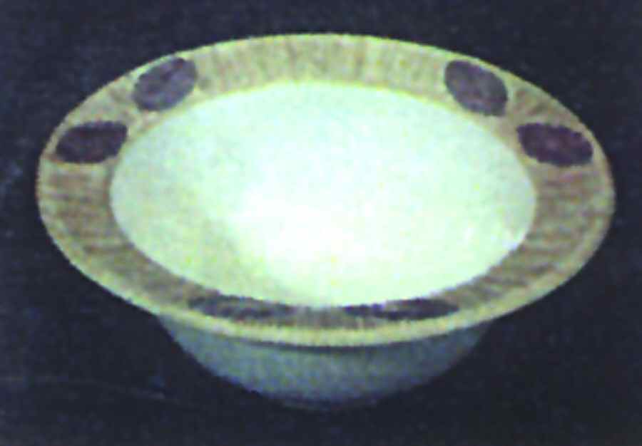 Sereno Khaki Plum 9" Round Vegetable Bowl by Presenttense-1