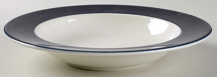 Spa Cobalt Blue Rim Soup Bowl by Pagnossin-1