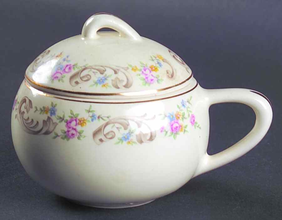 PCP146 Sugar Bowl & Lid by Paden City-1