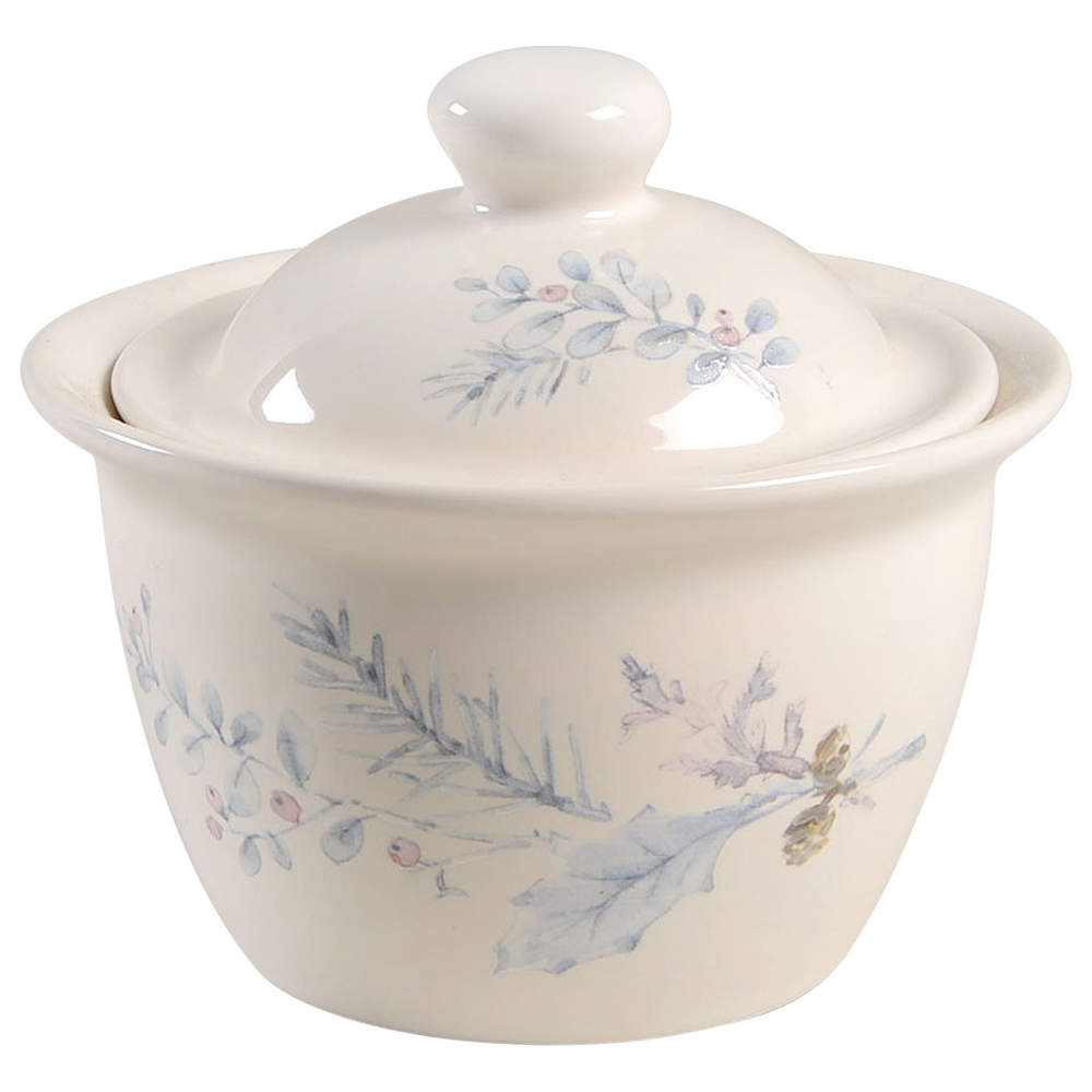 Winter Frost Sugar Bowl & Lid by Pfaltzgraff-1