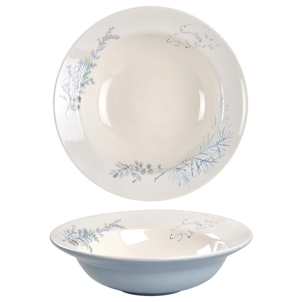 Winter Frost 10" Round Vegetable Bowl by Pfaltzgraff-1