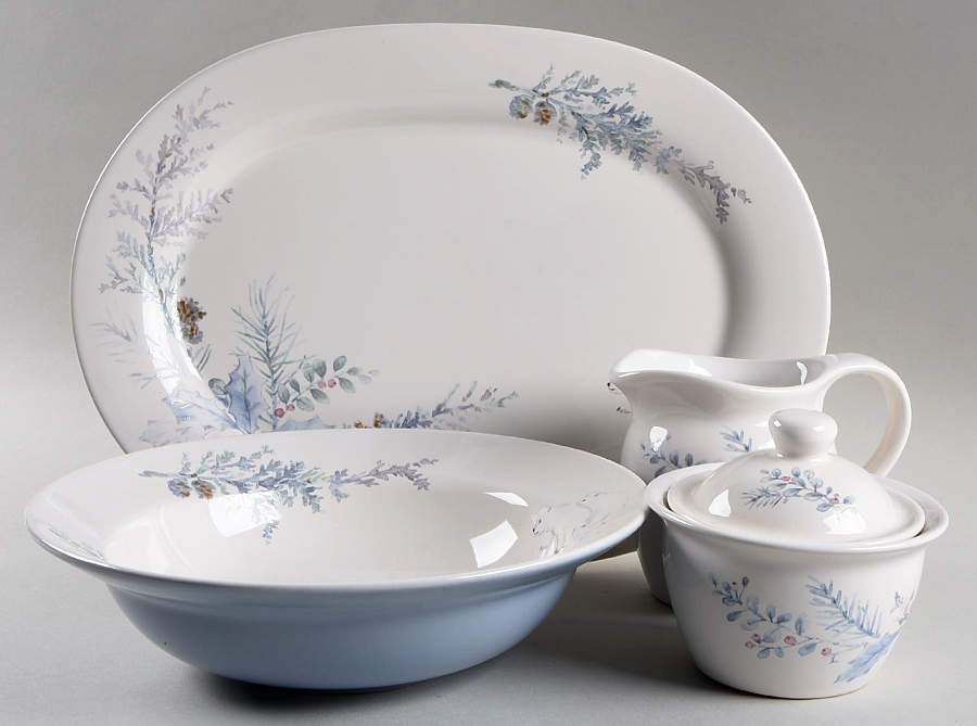 Winter Frost 5 Piece Hostess Set by Pfaltzgraff-1