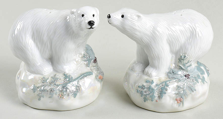 Winter Frost Sculpted Salt & Pepper Set by Pfaltzgraff-1