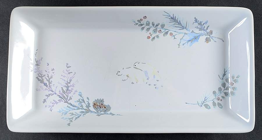 Winter Frost Rectangular Tray 11" by Pfaltzgraff-1