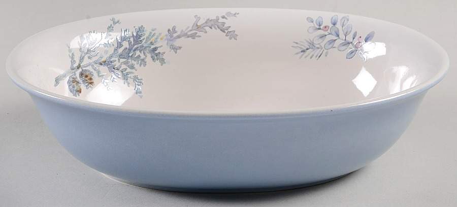 Winter Frost 10" Oval Vegetable Bowl by Pfaltzgraff-1