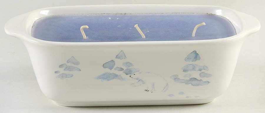Winter Frost 3 Wick Candle Bowl by Pfaltzgraff-1