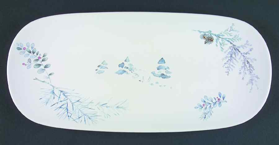 Winter Frost 16" Rectangular Serving Platter by Pfaltzgraff-1