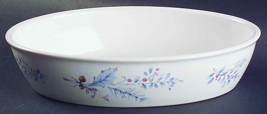Winter Frost 10" Oval Baker by Pfaltzgraff-1
