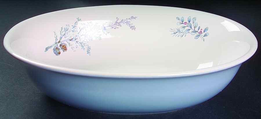 Winter Frost 12" Oval Vegetable Bowl by Pfaltzgraff-1