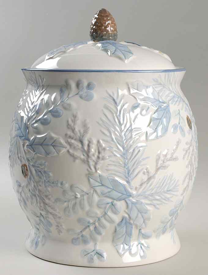Winter Frost Large Cookie Jar/Canister & Lid by Pfaltzgraff-1