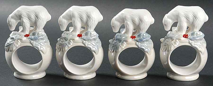 Winter Frost Napkin Ring - Set of 4 by Pfaltzgraff-1