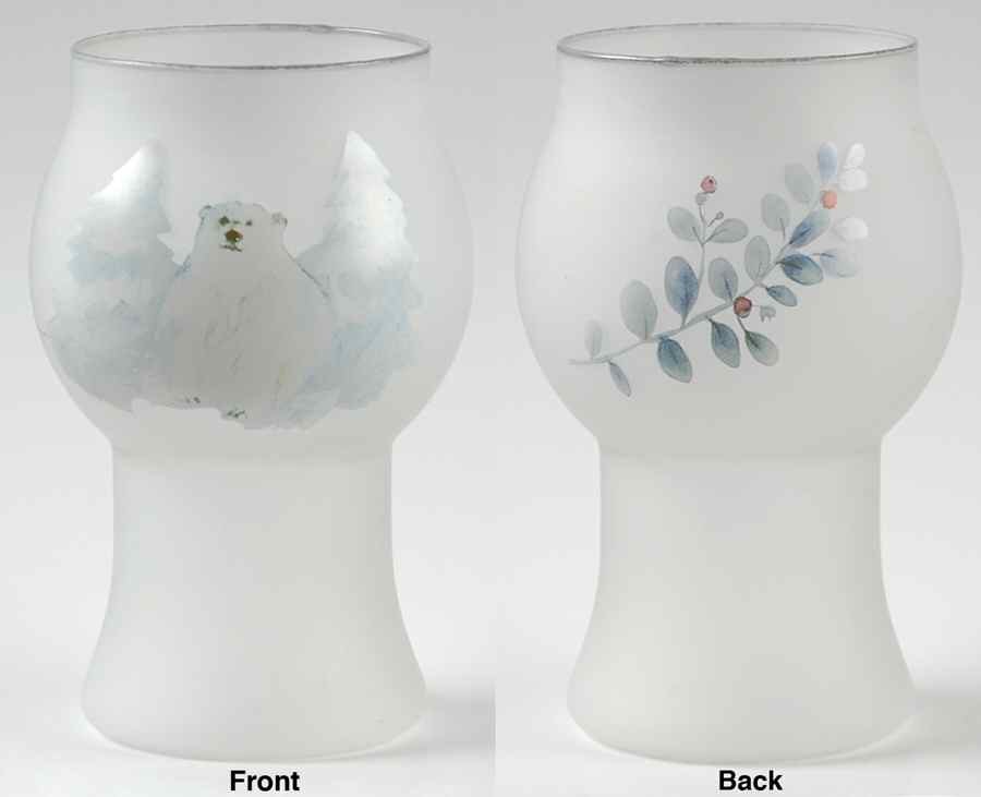 Winter Frost Glass Mini Pillr Float Candleholder by Pfaltzgraff-1