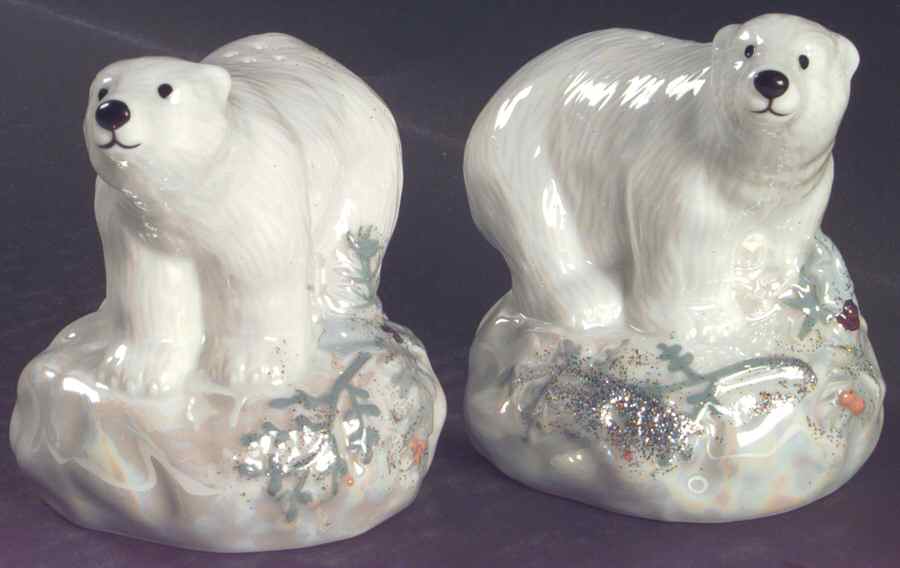 Winter Frost Sculpted Salt & Pepper Set by Pfaltzgraff-1