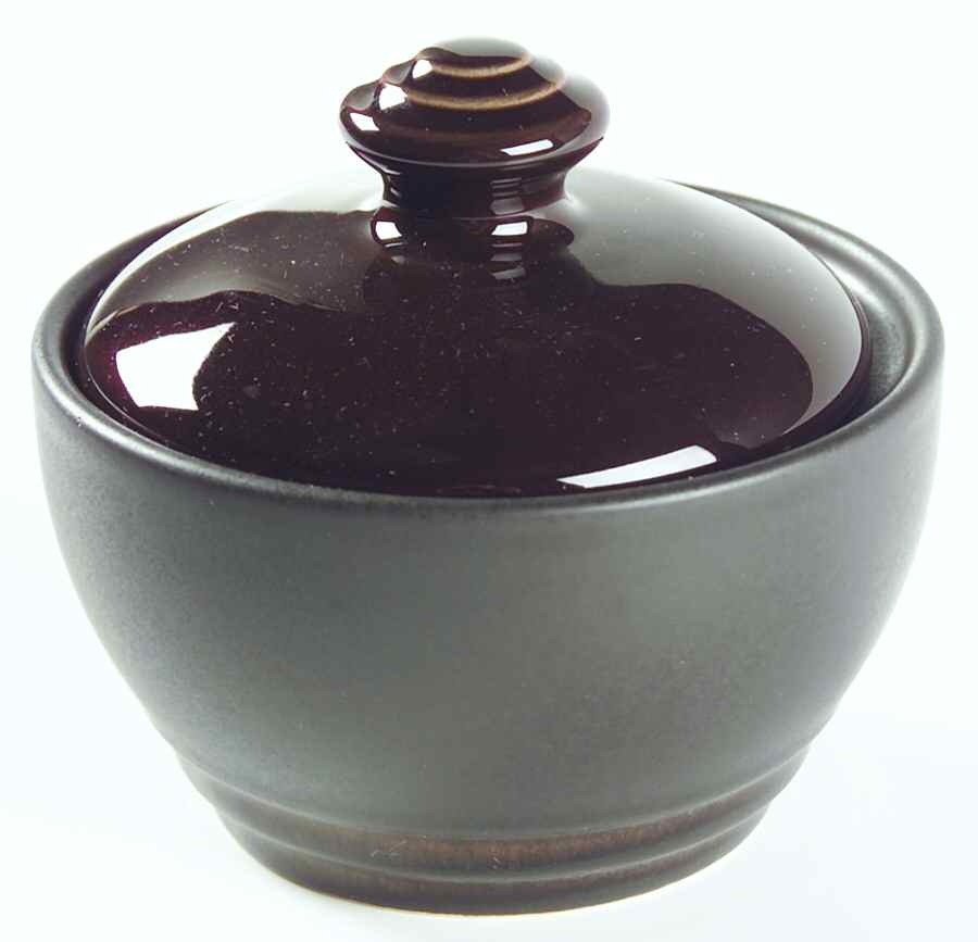 Cocoa Sugar Bowl & Lid by Pfaltzgraff-1