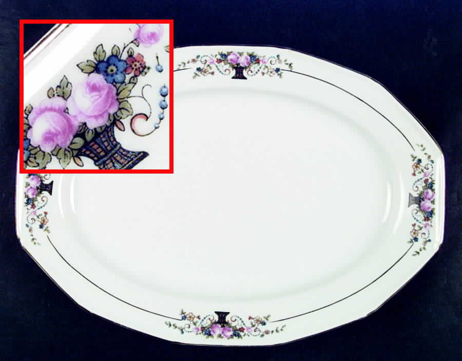 PUN61 12" Oval Serving Platter by Porcelain Union-1