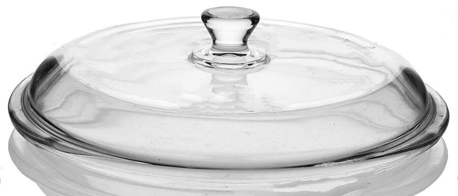 Nouveau Lid for 2 Qt Round Covered Casserole by Princess House-1