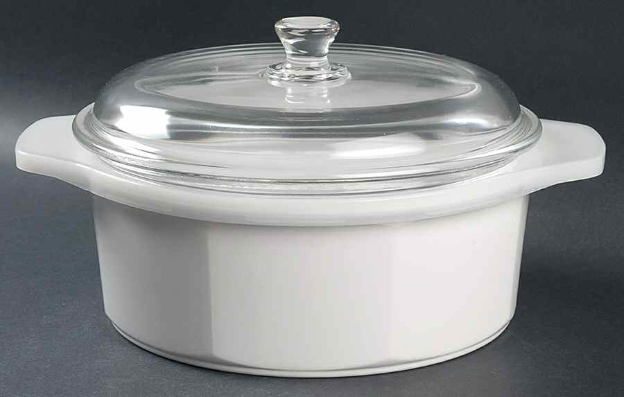 Nouveau 2 Qt Round Casserole with Glass & Plastic Lids by Princess House-1