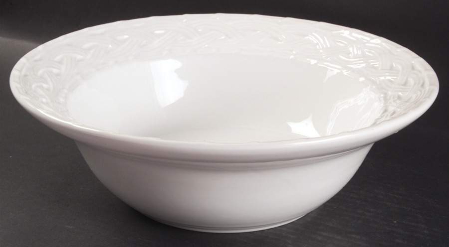 Basket Relief 12" Large Salad Serving Bowl by Pier 1-1