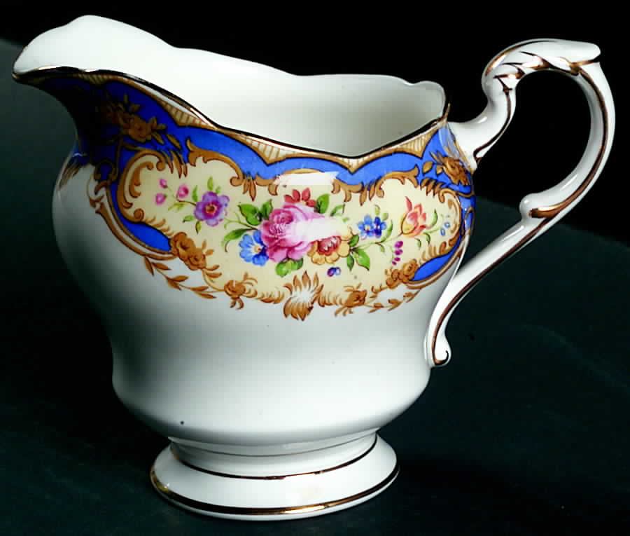 Pompadour Blue Creamer by Paragon-1