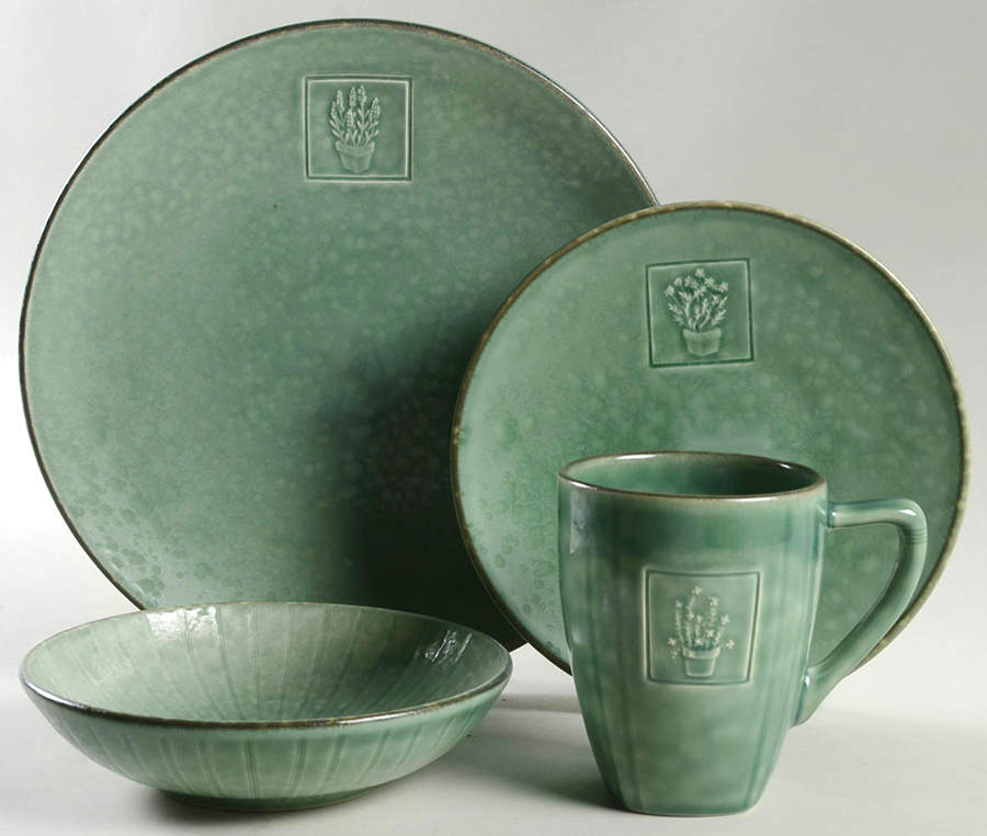 Naturewood Serenity Green 4 Piece Place Setting by Pfaltzgraff-1