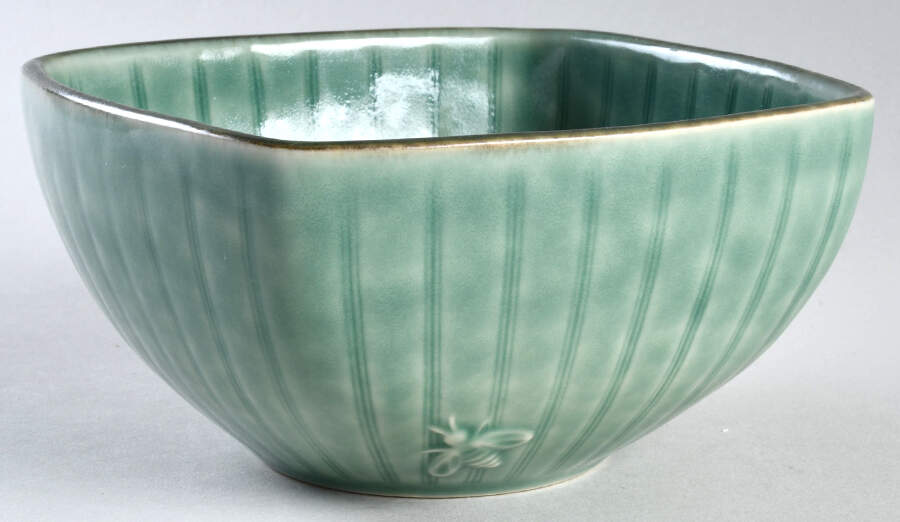 Naturewood Serenity Green Square Soup Bowl by Pfaltzgraff-1
