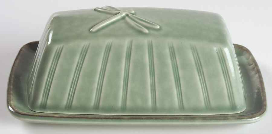 Naturewood Serenity Green 1/4 Lb Covered Butter by Pfaltzgraff-1