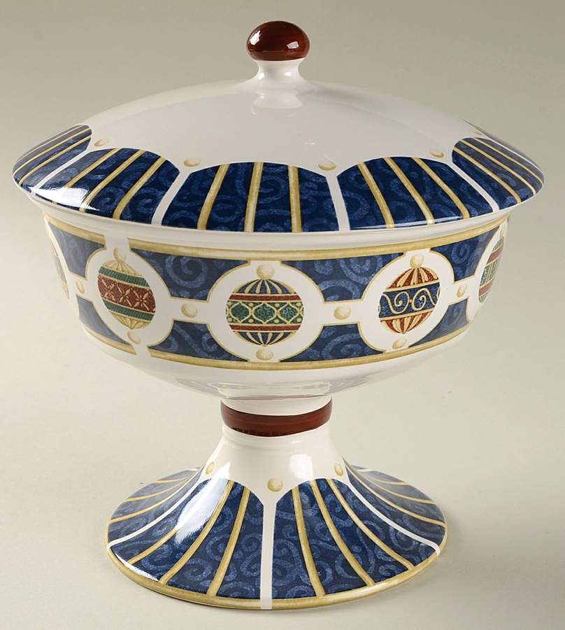 Royal Holiday Candy Box & Lid by Pfaltzgraff-1