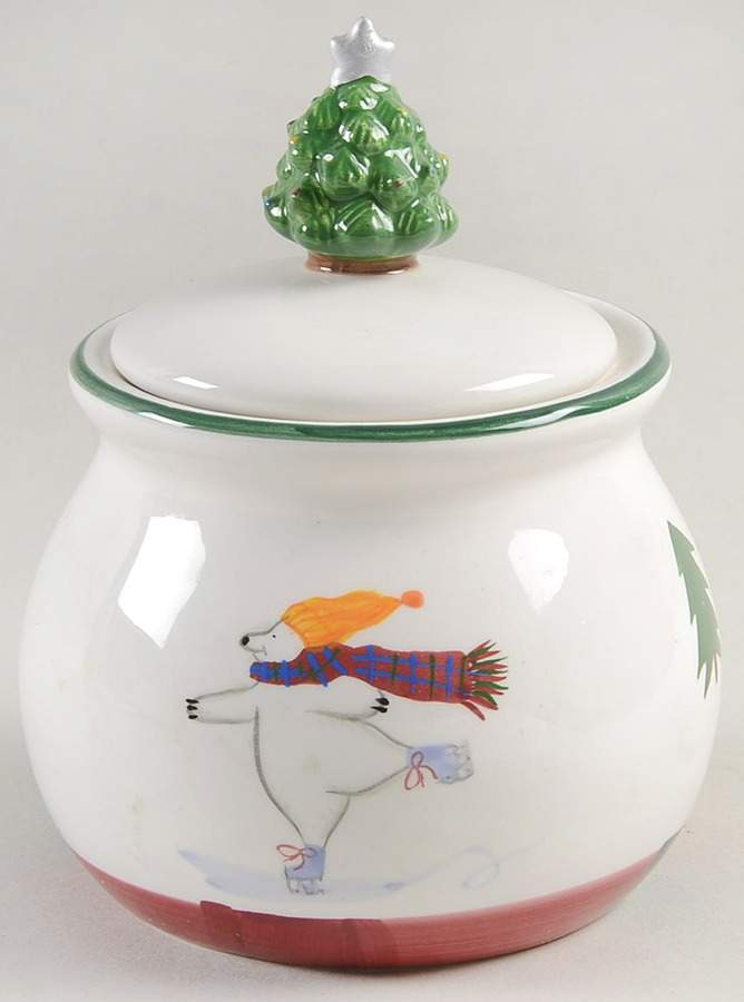 Snow Bear Sugar Bowl & Lid by Pfaltzgraff-1