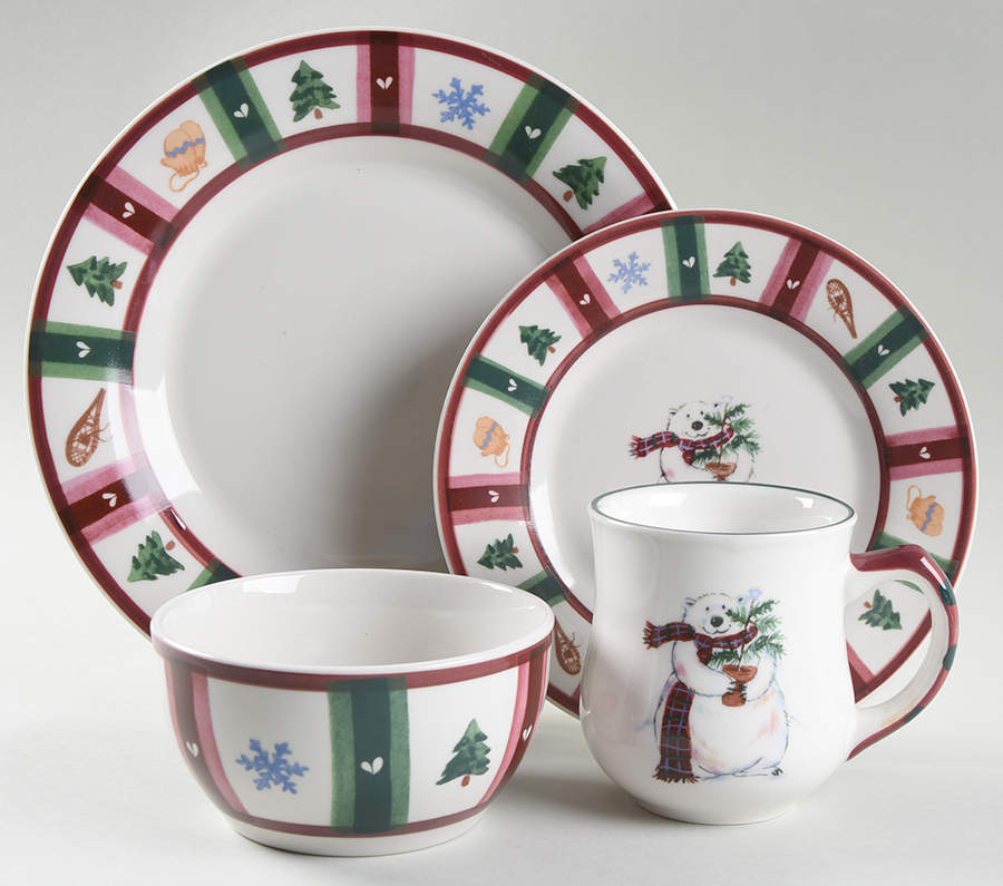 Snow Bear 32 Piece Estate Set by Pfaltzgraff-1