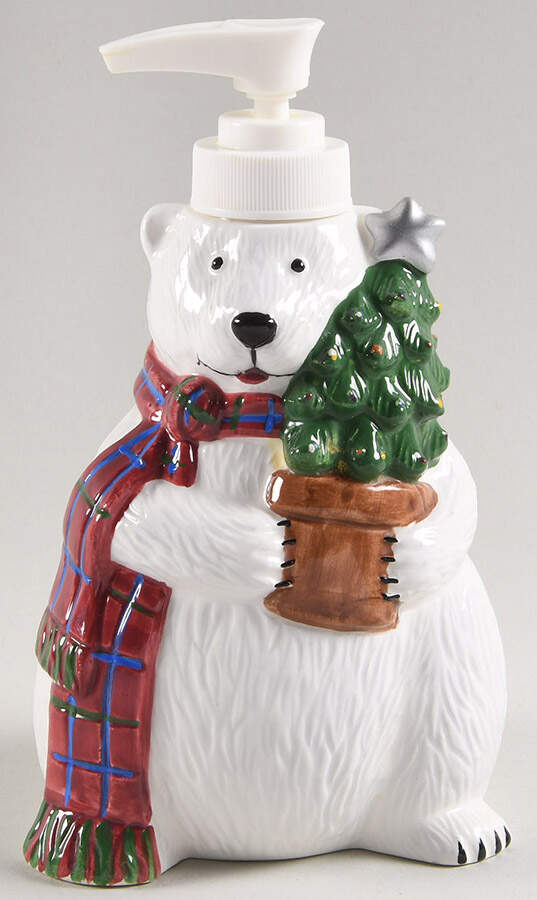 Snow Bear Figural Lotion Dispenser by Pfaltzgraff-1
